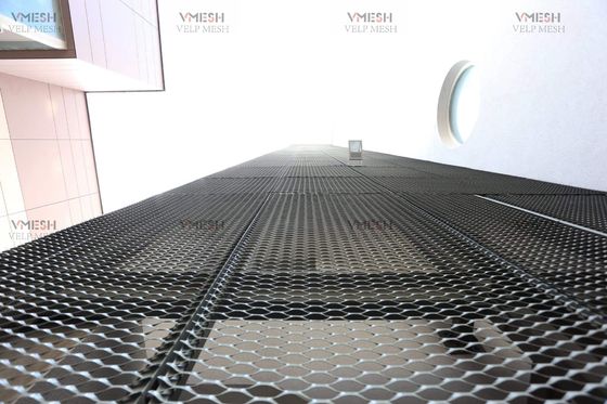 Custom Aluminum Expanded Metal Mesh Ceiling 3003 Anodized