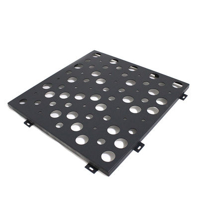 Black Aluminum Perforated Metal Plate for Curtain Wall 1.8mm