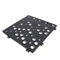 Black Color Irregular Hole Perforated Metal Plate For Curtain Wall