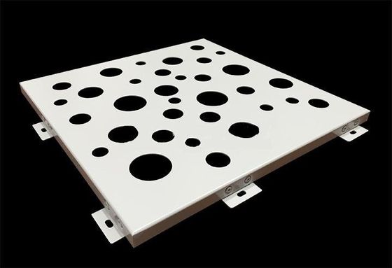 Indoor PVDF Perforated Metal Facades 1500x2500mm Decorative Mesh