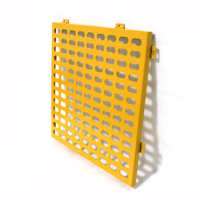 Indoor PVDF Perforated Metal Facades 1500x2500mm Decorative Mesh