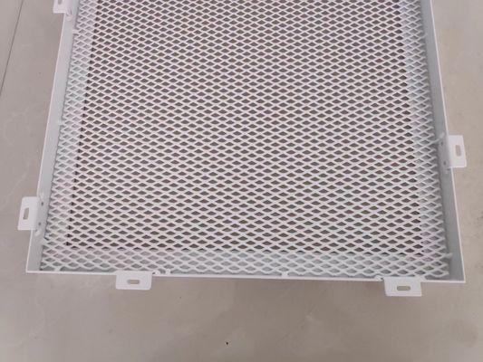 White Powder Coated Expanded Metal Mesh for Wall Facades