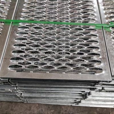 Factory Customized Serrated Diamond Hole Metal Walkway Grating