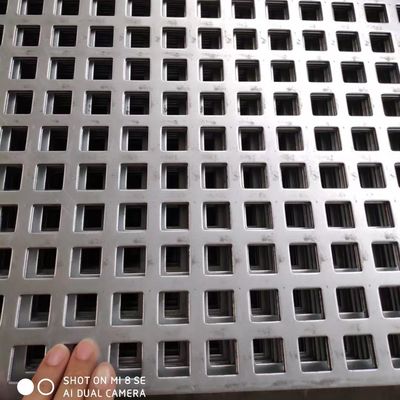 Aluminum Galvanized 2mm Square Perforated Metal Sheet 4x8 Feet