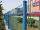 3D Powder Coated Curved 3mm Metal Wire Mesh Fencing With Square Round Post