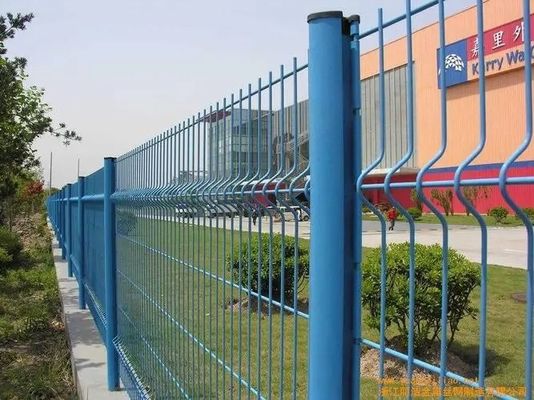 3D Powder Coated Metal Wire Mesh Fence with Square Round Post