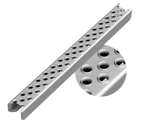 Galvanized 2.5mm Metal Ladder Rungs Heavy Duty Antiskid
