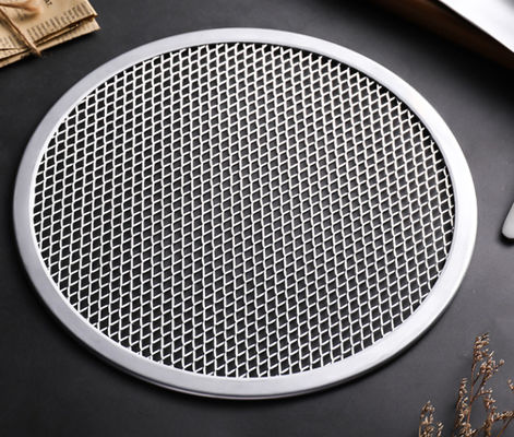 Seamless Round Pizza Screen Tray 6-22 Inch Aluminum Alloy