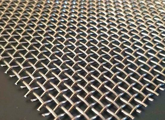Outdoor Gold Silver Color Metal Crimped Architectural SS304 Woven Mesh for Room Space Divider