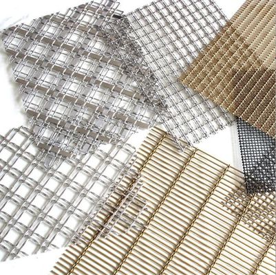 Custom Color Building Exterior Decorative Mesh Panel Anodized Architectural Mesh