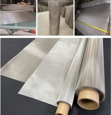 304 316 Stainless Steel Wire Mesh 20-100 Mesh Plain Woven for Industrial Filtration