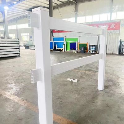 Eco-Friendly PVC Farm Fences Vinyl 2 Rail PVC Horse Fence