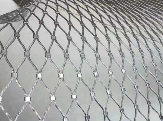 Stainless Steel Rope Mesh 20x20mm 304/316 for Zoo Aviary Decoration