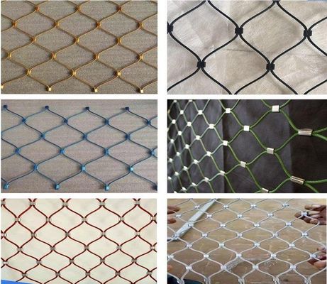 Stainless Steel Rope Mesh 20x20mm 304/316 for Zoo Aviary Decoration