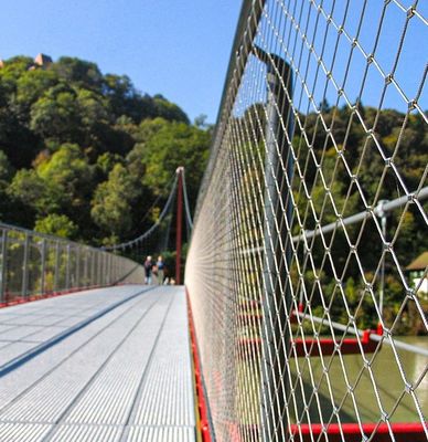 316 Stainless Steel Rope Wire Mesh 100x100mm for Stair Railing