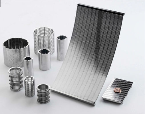 Customized Johnson Wedge Wire Screens V Shaped Wrapped Slot Pipe Filter
