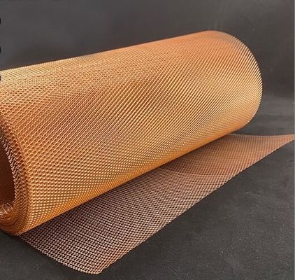 Diamond Shape Small Hole Expanded Metal Mesh Sheet Standard Copper Anticorrosion