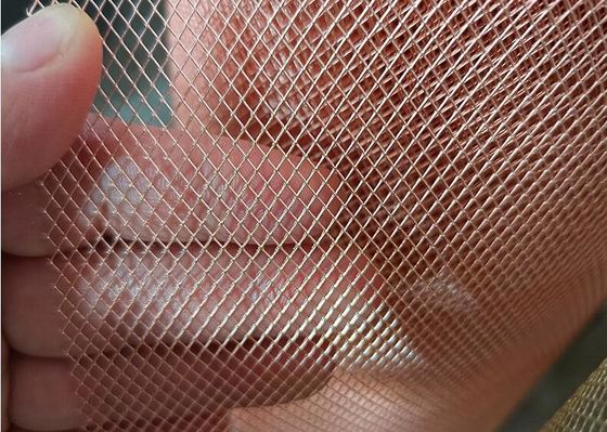 Diamond Shape Small Hole Expanded Metal Mesh Sheet Standard Copper Anticorrosion