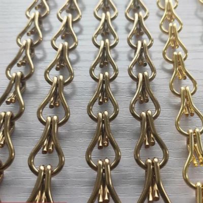 Aluminum Chain Link Curtains Used For Decorative Chain Fly Screen