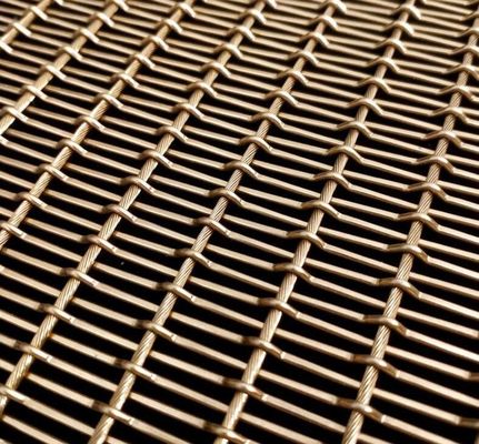 Stainless Steel Crimped Woven Wire Mesh for Architectural Facades