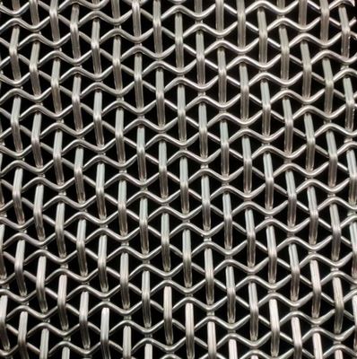 Crimped Stainless Steel Woven Wire Mesh Woven Fabric Screen For Wallpaper Decorative Metal