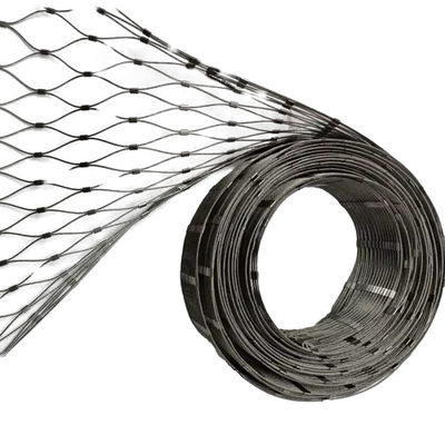 Cable Balustrade Stainless Steel Rope Mesh Bird Garden / Zoo Cage Fence