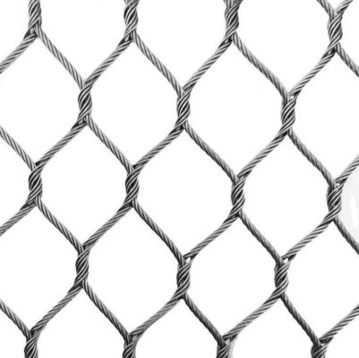 316 Strong Stainless Steel Security Wire Rope Mesh For Railing