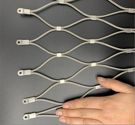 Flexible Durable Stainless Steel Rope Mesh For Bridge Railings And Safety Fence