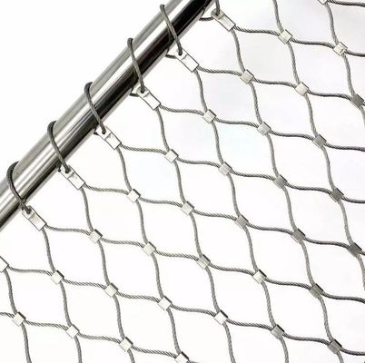 Flexible Durable Stainless Steel Rope Mesh For Bridge Railings And Safety Fence