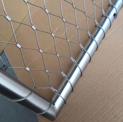 Flexible Stainless Steel Wire Rope Net for Building Protection Woven Wire Mesh