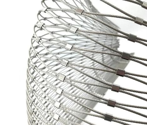 Diamond Flexible Stainless Steel Wire Rope Cable Mesh Zoo Mesh