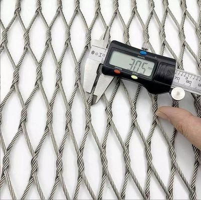 High Flexibility Stainless Steel Woven Wire Rope Mesh Knot