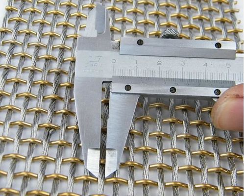 Stainless Steel Decoative Metal Architecture Mesh Stainless Steel Woven Wire Drapery