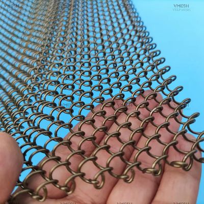 Metal Space Divider Coil Chain Link Drapery Curtain