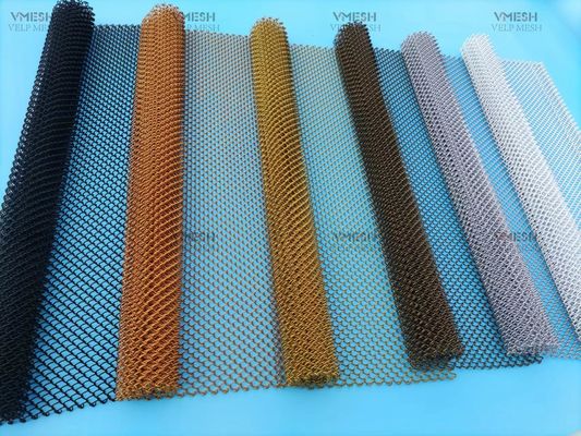 Powder Coated Black Mesh Curtain Safety Fireplace Screen Curtain