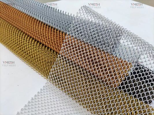 Architectural Decorative Aluminum Metal Shower Curtain For Hotle