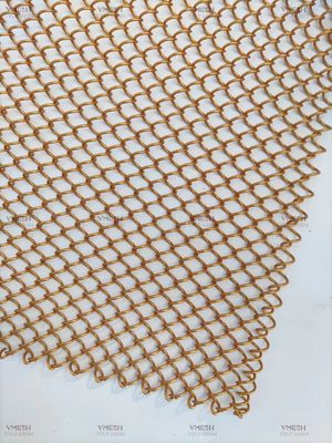 1.2mm Thickness Chain Link Decorative Curtain Architectural Wire Mesh