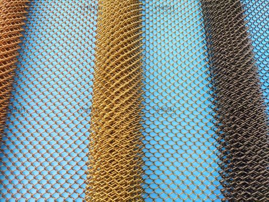 Metal Drapery Chain Mail Mesh Curtain Metal Coil Drapery Metal Mesh Curtain Mesh for Space Partition&Room Divider