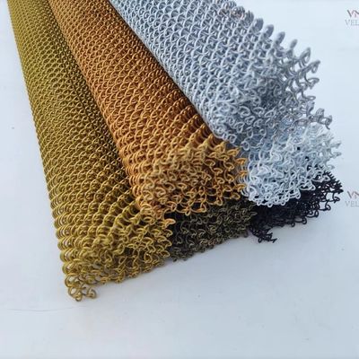 Decorative Aluminum Chain Link Curtain Cascade Coil Drapery Wire Mesh Curtains