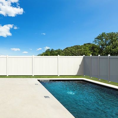 Pvc Fence Panels Vinyl Privacy Fence 6x8ft For Garden Buildings