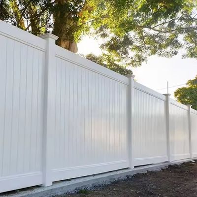 Fireproof Outdoor White Plastic Vinyl Pvc Privacy Fence For Decorative Backyard