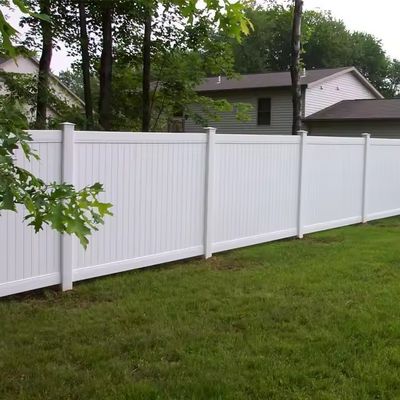 Fireproof Outdoor White Plastic Vinyl Pvc Privacy Fence For Decorative Backyard