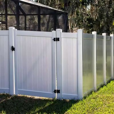 Durability 6*8 Feet virgin PVC Cheap Full Privacy Fence
