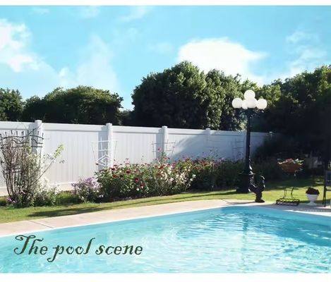 PVC Private Fencing Screening White Vinyl Plastic Privacy Fence Panels