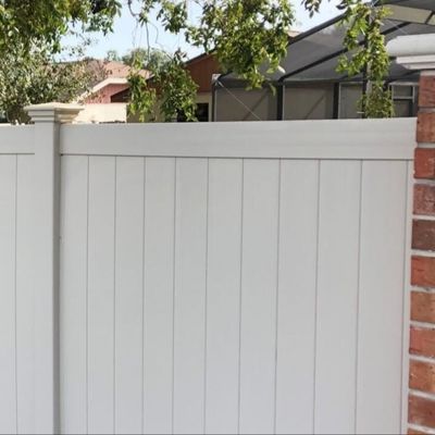 American Style Vinyl Privacy Fence 6x8ft For Yard And House Wall