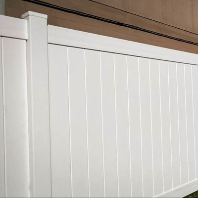 American Style Vinyl Privacy Fence 6x8ft For Yard And House Wall