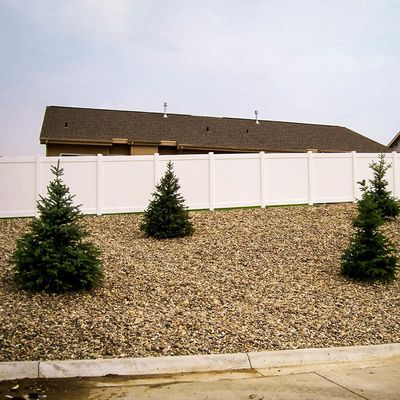 American Style Vinyl Privacy Fence 6x8ft For Yard And House Wall