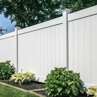White PVC Privacy Fencing 6ftHx8ftW Virgin Vinyl