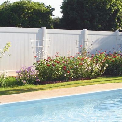 White Vinyl Fence For Backyard And Garden Privacy Needs