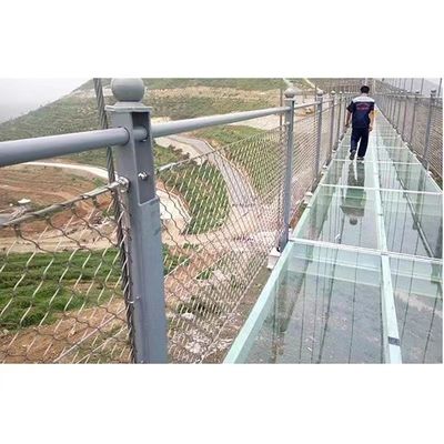 30*30mm Flexible Strong Stainless Steel Rope Mesh For Safety Fencing